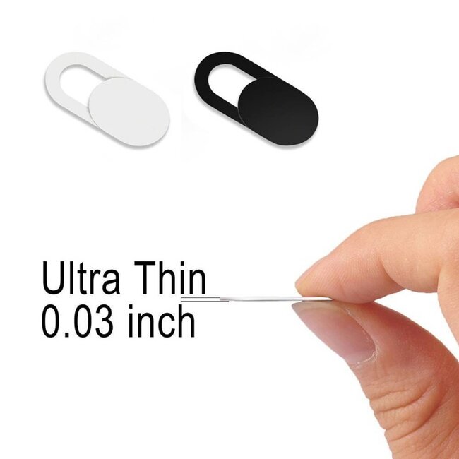 Case2go - Webcam Cover - dun en eenvoudig te monteren - (9 stuks)