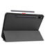 Case2go - Tablet hoes geschikt voor Samsung Galaxy Tab S8 (2022) - 11 inch - Flexibel TPU - Tri-Fold Book Case - Met pencil houder - Zwart