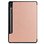 Case2go - Tablet hoes geschikt voor Samsung Galaxy Tab S8 (2022) - 11 inch - Flexibel TPU - Tri-Fold Book Case - Met pencil houder - Rosé Goud