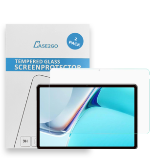 Case2go Tablet screenprotector geschikt voor Huawei MatePad 11 (2021) - Case-friendly screenprotector - 2 stuks - Tempered Glass - Transparant