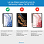 Case2go - Tablet Hoes geschikt voor Samsung Galaxy Tab S8 (2022) - Tri-Fold Transparante Cover - Met Pencil Houder - Zwart