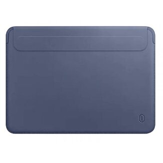 WIWU - Laptophoes 13 Inch geschikt voor Macbook/laptop - Laptop Sleeve gemaakt van PU leer - Skin Pro III - Blauw