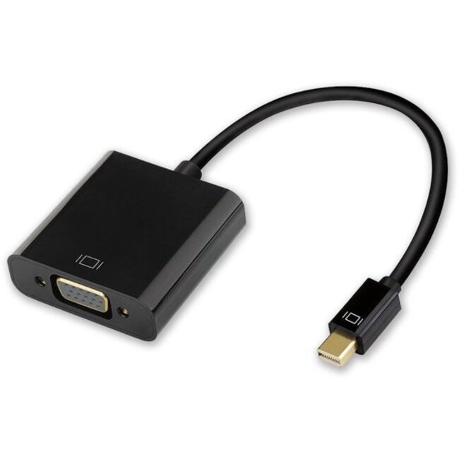 Mini displayport naar VGA adapter - Zwart
