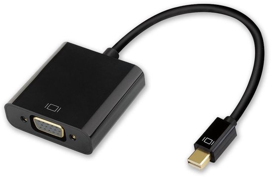 Mini displayport naar VGA adapter - Zwart afbeelding