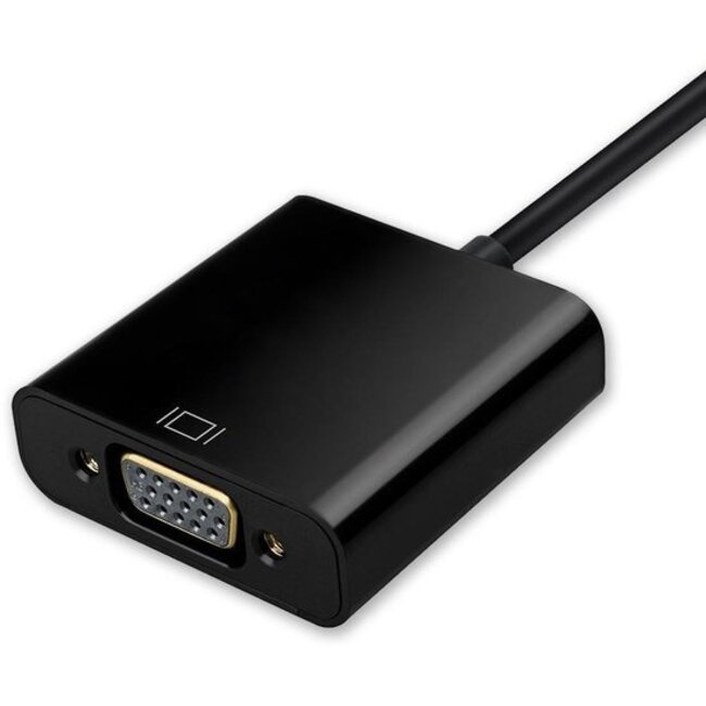 Mini displayport naar VGA adapter - Zwart