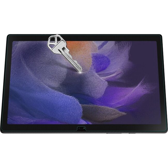 Case2go - Hoes & Screenprotector geschikt voor Samsung Galaxy Tab A8 (2022 & 2021) - 10.5 Inch - Transparante Case - Tri-fold Back Cover - Paars