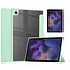 Case2go Case2go - Hoes & Screenprotector geschikt voor Samsung Galaxy Tab A8 (2022 & 2021) - 10.5 Inch - Transparante Case - Tri-fold Back Cover - Mint Groen