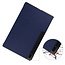 Case2go - Tablet Hoes geschikt voor Samsung Galaxy Tab S8 Ultra (2022) - Auto Wake Functie - Tri-Fold Book Case - Donker Blauw