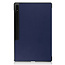 Case2go - Tablet Hoes geschikt voor Samsung Galaxy Tab S8 Ultra (2022) - Auto Wake Functie - Tri-Fold Book Case - Donker Blauw