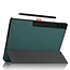 Case2go - Tablet Hoes geschikt voor Samsung Galaxy Tab S8 Ultra (2022) - Auto Wake Functie - Tri-Fold Book Case - Groen