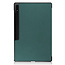 Case2go - Tablet Hoes geschikt voor Samsung Galaxy Tab S8 Ultra (2022) - Auto Wake Functie - Tri-Fold Book Case - Groen