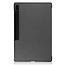 Case2go - Tablet Hoes geschikt voor Samsung Galaxy Tab S8 Ultra (2022) - Auto Wake Functie - Tri-Fold Book Case - Grijs