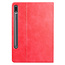 Case2go - Hoes geschikt voor Samsung Galaxy Tab S8 (2022) - PU Leer Folio Book Case - Rood