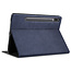 Case2go - Hoes geschikt voor Samsung Galaxy Tab S8 (2022) - PU Leer Folio Book Case - Donker Blauw