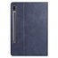 Case2go - Hoes geschikt voor Samsung Galaxy Tab S8 (2022) - PU Leer Folio Book Case - Donker Blauw