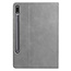 Case2go - Hoes geschikt voor Samsung Galaxy Tab S8 (2022) - PU Leer Folio Book Case - Grijs