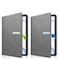 Case2go - Hoes geschikt voor Samsung Galaxy Tab S8 (2022) - PU Leer Folio Book Case - Grijs