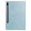 Case2go - Hoes geschikt voor Samsung Galaxy Tab S8 (2022) - PU Leer Folio Book Case - Licht Blauw