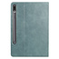 Case2go - Hoes geschikt voor Samsung Galaxy Tab S8 (2022) - PU Leer Folio Book Case - Groen