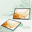 Case2go - Tablet Hoes geschikt voor Samsung Galaxy Tab S8 Plus (2022) - Tri-Fold Transparante Cover - Met Pencil Houder - Licht Groen