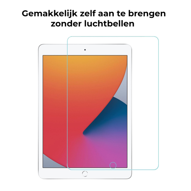 Tablet screenprotector geschikt voor Apple iPad 10.2 2019/2020/2021 - Case-friendly screenprotector - 2 stuks - Tempered Glass - Transparant