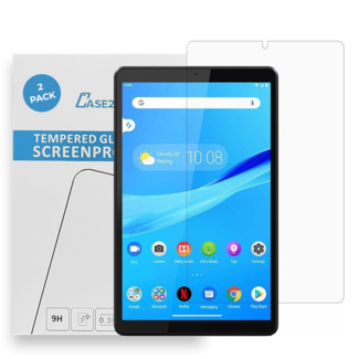 Case2go Tablet screenprotector geschikt voor Lenovo Tab M8 HD - Case-friendly screenprotector - 2 stuks - Tempered Glass - Transparant