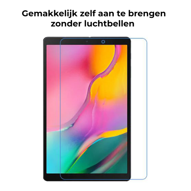 Tablet screenprotector geschikt voor Samsung Galaxy Tab A 10.1 (2019) - Case-friendly screenprotector - 2 stuks - Tempered Glass - Transparant