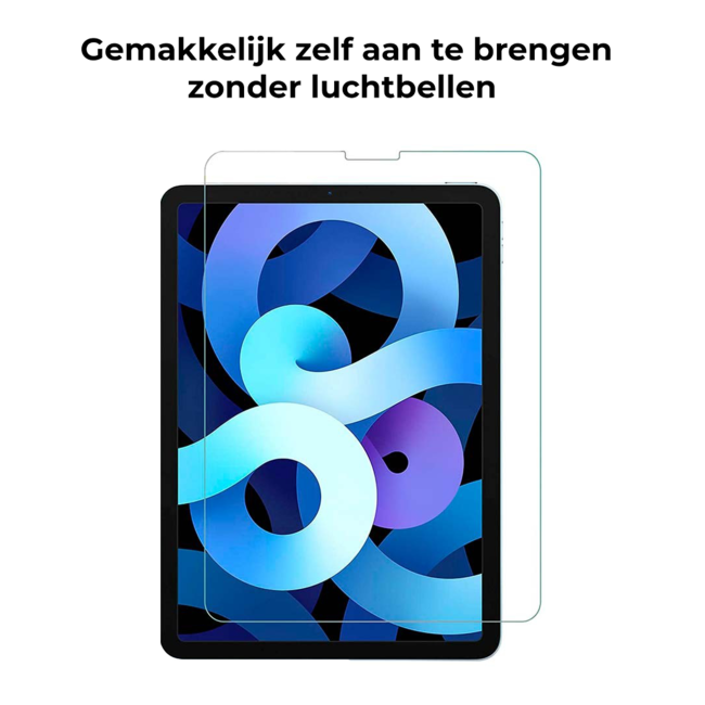 Tablet screenprotector geschikt voor Apple iPad Air 10.9 (2020) - Case-friendly screenprotector - 2 stuks - Tempered Glass - Transparant