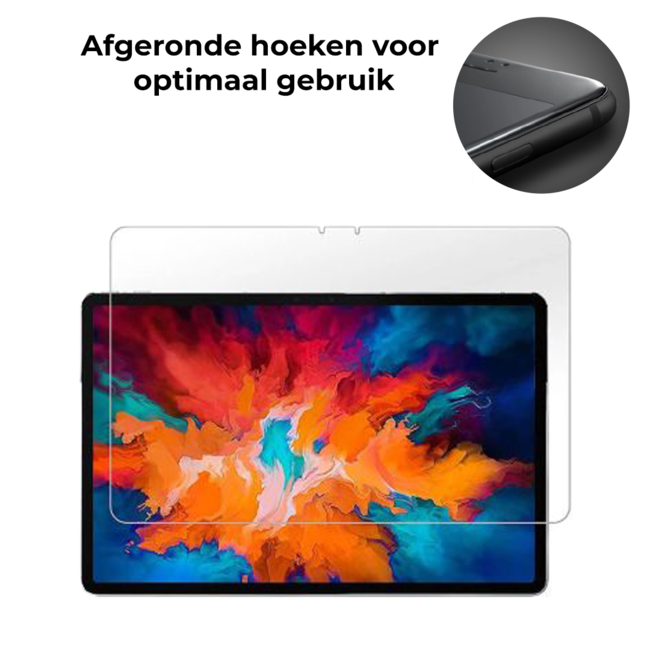 Tablet screenprotector geschikt voor Lenovo Tab P11 Pro - Case-friendly screenprotector - 2 stuks - Tempered Glass - Transparant