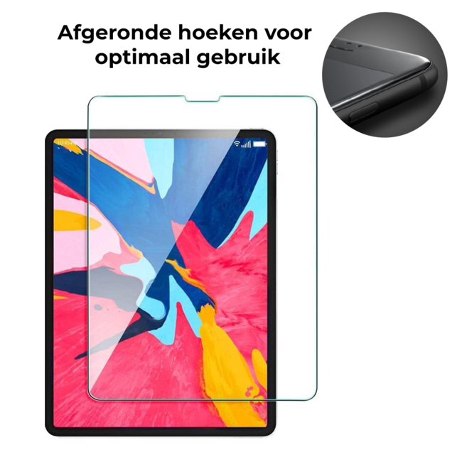 Tablet screenprotector geschikt voor Apple iPad Pro 12.9 (2018) - Case-friendly screenprotector - 2 stuks - Tempered Glass - Transparant
