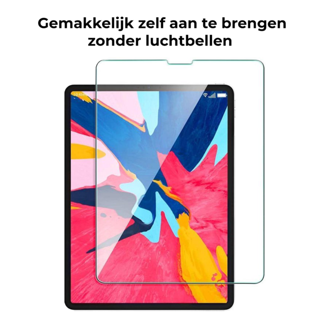 Tablet screenprotector geschikt voor Apple iPad Pro 12.9 (2018) - Case-friendly screenprotector - 2 stuks - Tempered Glass - Transparant