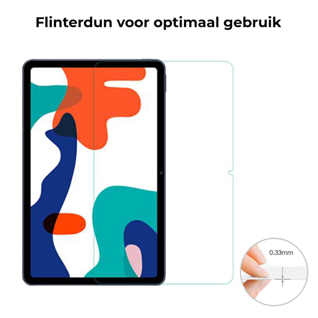 Tablet screenprotector geschikt voor Huawei MatePad 10.4 - Case-friendly screenprotector - 2 stuks - Tempered Glass - Transparant
