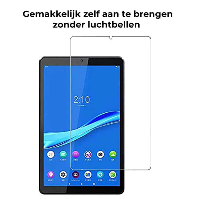 Tablet screenprotector geschikt voor Lenovo Tab M10 FHD (2020) - 10.1 inch - Case-friendly - 2 stuks - Tempered Glass - Transparant