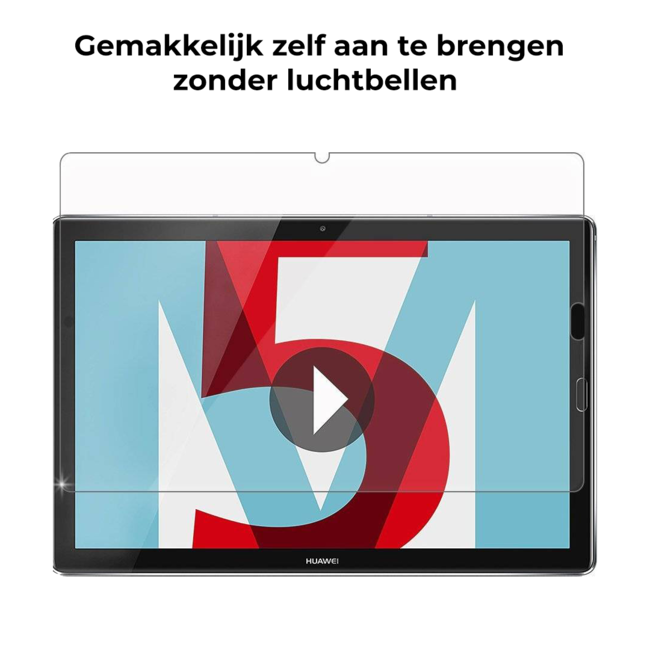 Tablet screenprotector geschikt voor Huawei MediaPad M5 8.4 - Case-friendly screenprotector - 2 stuks - Tempered Glass - Transparant