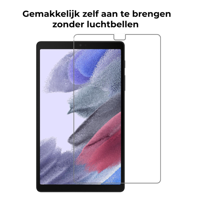 Tablet screenprotector geschikt voor Samsung Galaxy Tab A7 Lite (2021) - Case-friendly screenprotector - 2 stuks - Tempered Glass - Transparant