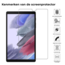Tablet screenprotector geschikt voor Samsung Galaxy Tab A7 Lite (2021) - Case-friendly screenprotector - 2 stuks - Tempered Glass - Transparant
