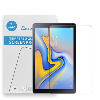 Case2go Tablet screenprotector geschikt voor Samsung Galaxy Tab A 10.5 - Case-friendly screenprotector - 2 stuks - Tempered Glass - Transparant