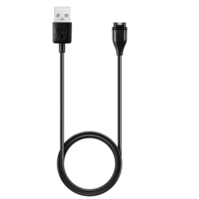Oplaadkabel compatibel met Garmin Instinct / Forerunner / Fenix kabel - USB kabel - 1.0 meter - Zwart
