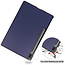 Tablet hoes & Screenprotector geschikt voor Samsung Galaxy Tab S8 Plus - 12.4 Inch - Auto Wake/Sleep functie - Donker Blauw