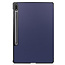Tablet hoes & Screenprotector geschikt voor Samsung Galaxy Tab S8 Plus - 12.4 Inch - Auto Wake/Sleep functie - Donker Blauw