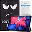 Tablet hoes & Screenprotector geschikt voor Lenovo Tab P11 - 11 Inch - Auto Wake/Sleep functie - Don't touch me