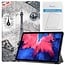 Tablet hoes & Screenprotector geschikt voor Lenovo Tab P11 - 11 Inch - Auto Wake/Sleep functie - Eiffeltoren