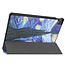 Tablet hoes & Screenprotector geschikt voor Lenovo Tab P11 - 11 Inch - Auto Wake/Sleep functie - Sterrenhemel