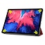 Tablet hoes & Screenprotector geschikt voor Lenovo Tab P11 - 11 Inch - Auto Wake/Sleep functie - Donker Rood