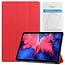 Tablet hoes & Screenprotector geschikt voor Lenovo Tab P11 - 11 Inch - Auto Wake/Sleep functie - Rood