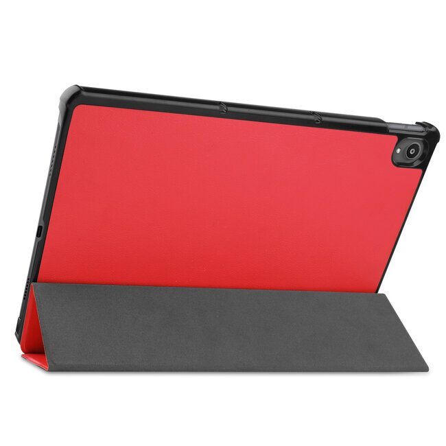 Tablet hoes & Screenprotector geschikt voor Lenovo Tab P11 - 11 Inch - Auto Wake/Sleep functie - Rood