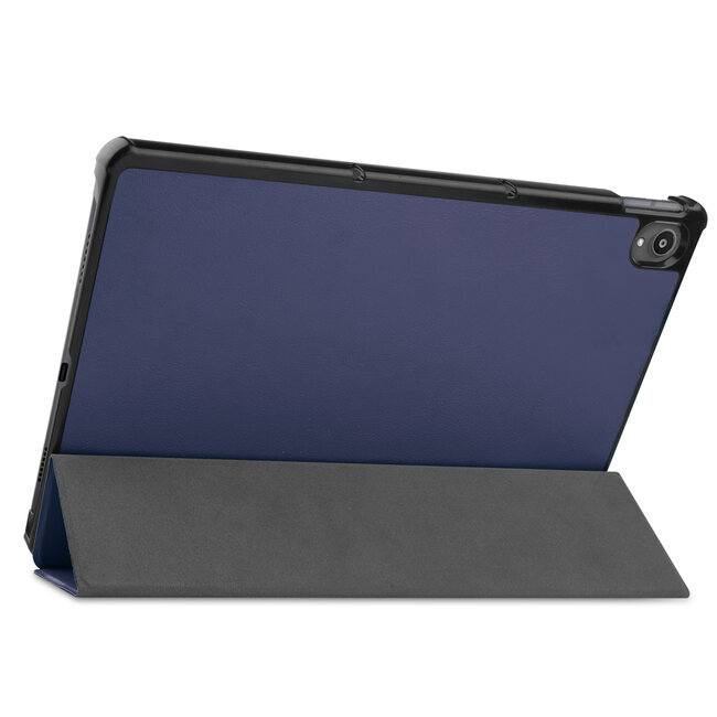 Tablet hoes & Screenprotector geschikt voor Lenovo Tab P11 - 11 Inch - Auto Wake/Sleep functie - Donker Blauw