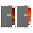 Tablet Hoes & Screenprotector voor iPad (2021, 2020 & 2019) tablet hoes en screenprotector - 2 in 1 cover - 10.2 inch - Tri-Fold Book Case - Grijs