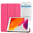 Tablet Hoes & Screenprotector voor iPad (2021, 2020 & 2019) tablet hoes en screenprotector - 2 in 1 cover - 10.2 inch - Tri-Fold Book Case - Magenta