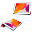 Tablet Hoes & Screenprotector voor iPad (2021, 2020 & 2019) tablet hoes en screenprotector - 2 in 1 cover - 10.2 inch - Tri-Fold Book Case - Magenta